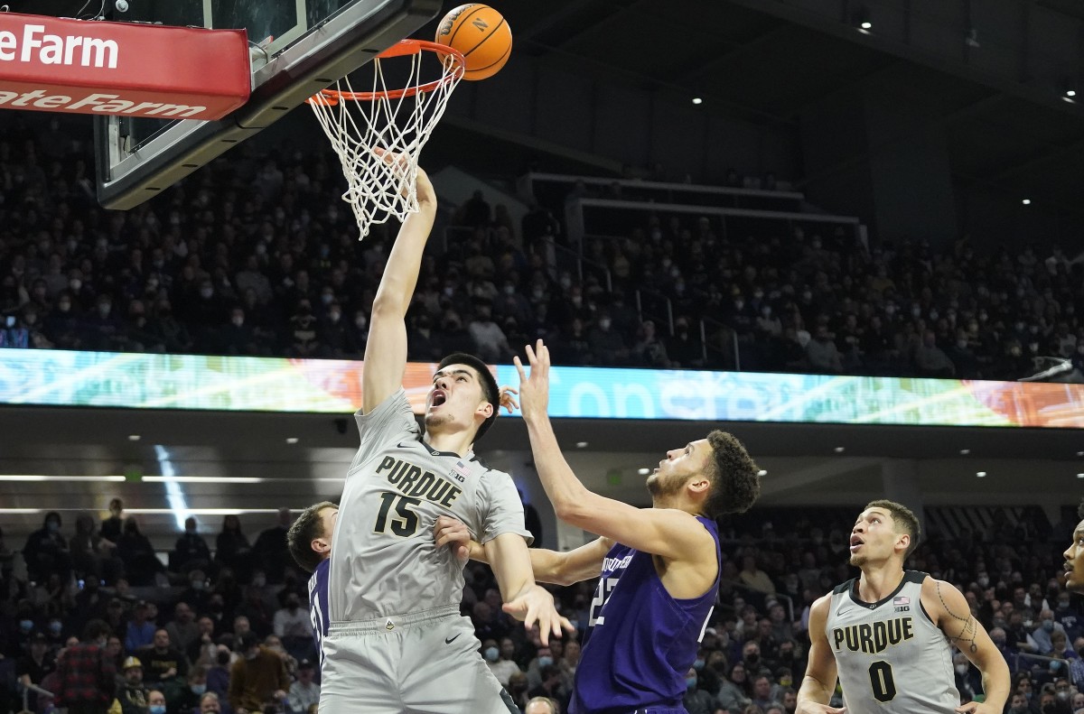 Zach Edey vs Northwestern