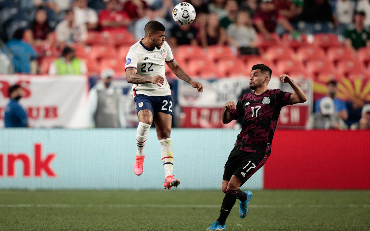 USA’s DeAndre Yedlin faces Mexico