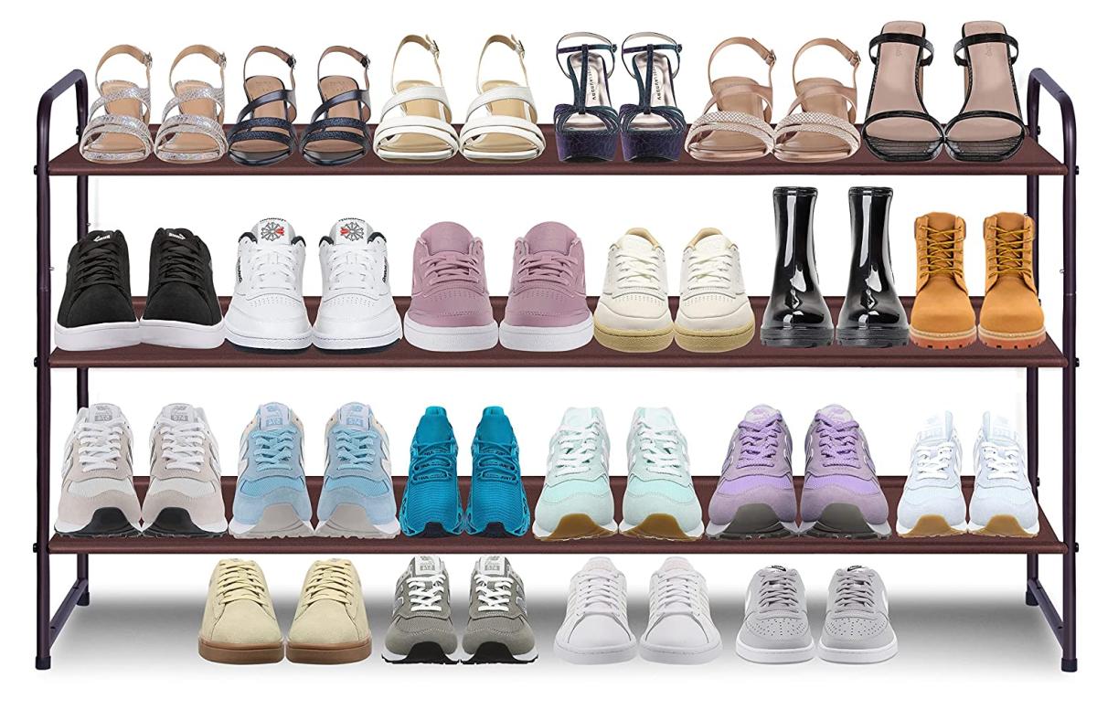 AOODA 3-Tier Long Shoe Rack for Closet