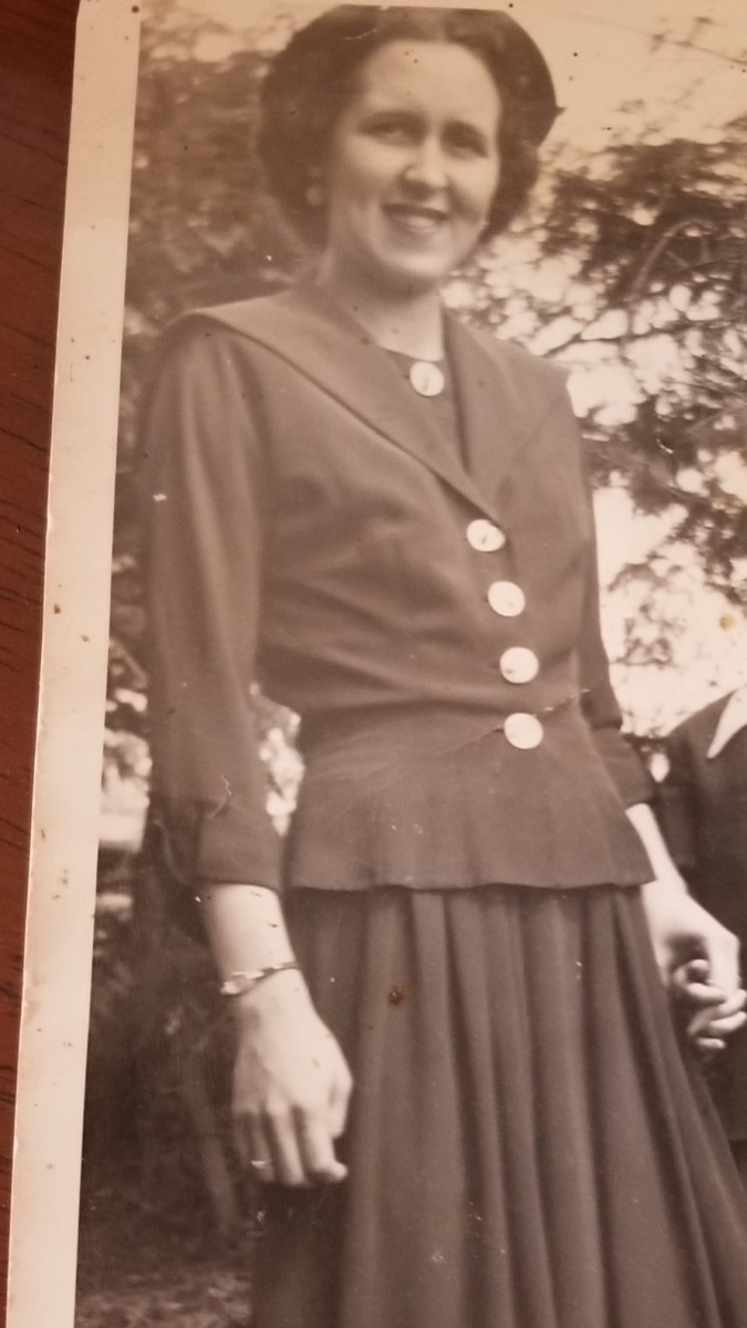 Morris’ grandmother, Violet Snead, who passed away in the 1990’s and owned the coat worn by Uros Plavsic this weekend.