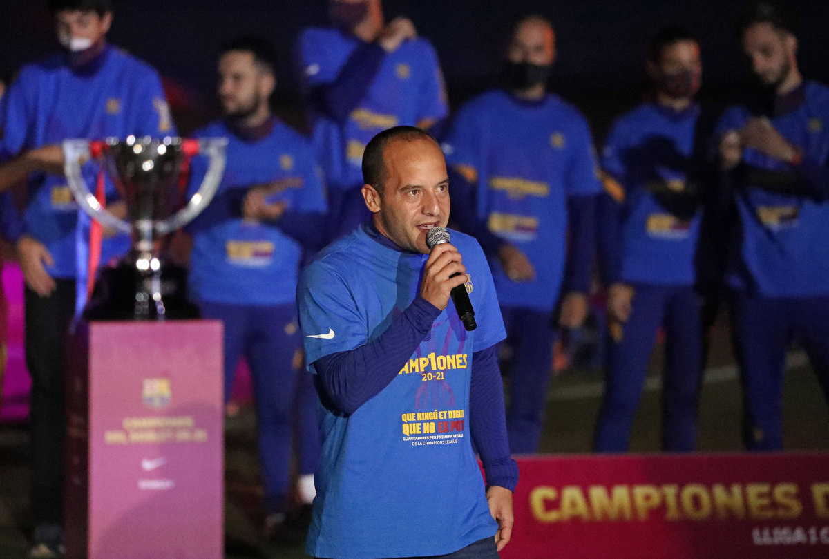 Former Barcelona Femeni coahc Lluis Cortes
