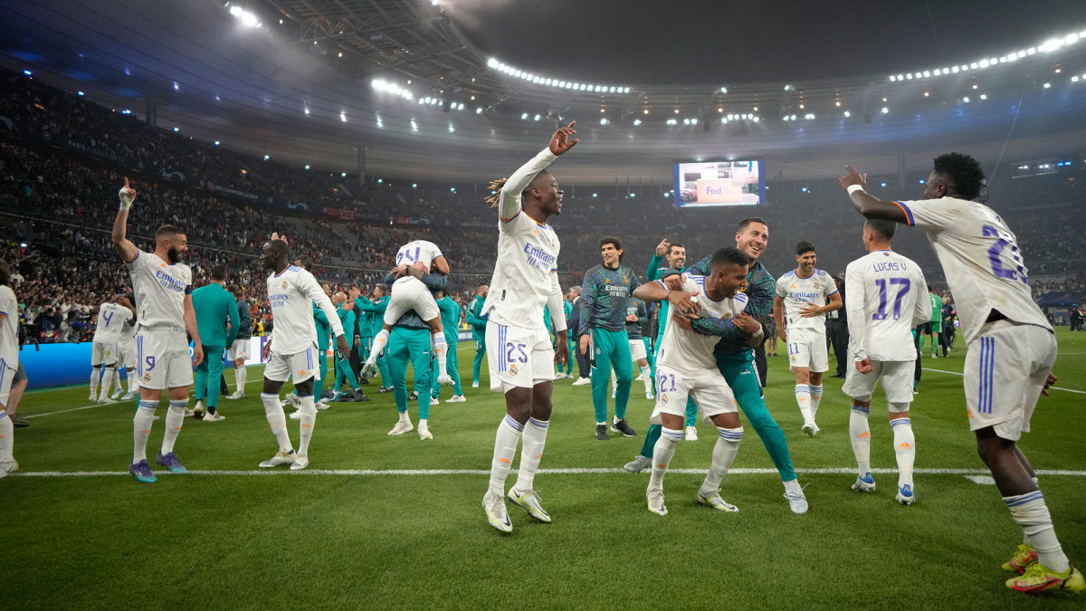 Real Madrid celebrates its Champions League title