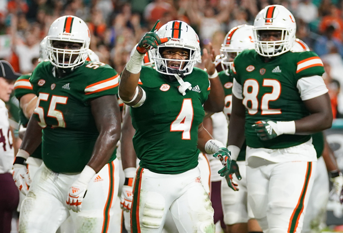Jaylan Knighton Running Back Miami Hurricanes