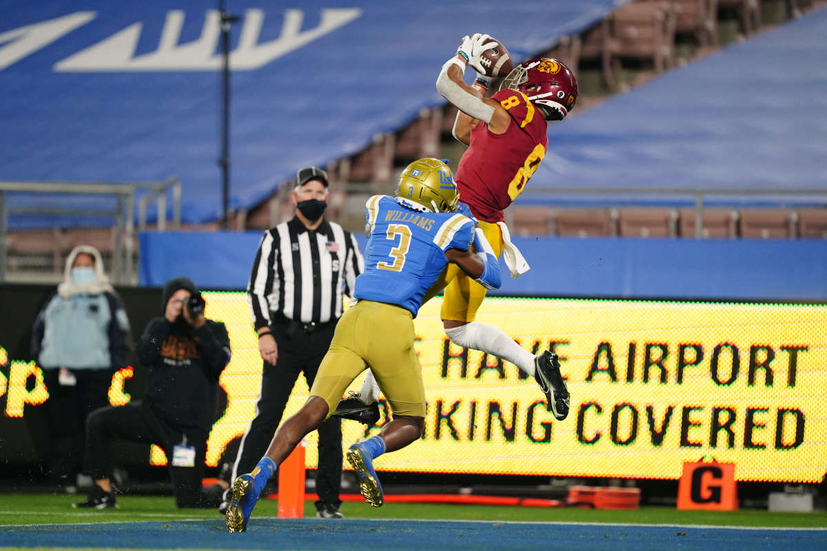 Amon-Ra St. Brown has the potential to be a steal in the 2021 NFL Draft and for fantasy football.