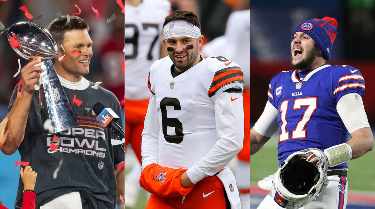 Tom Brady, Baker Mayfield, Josh Allen