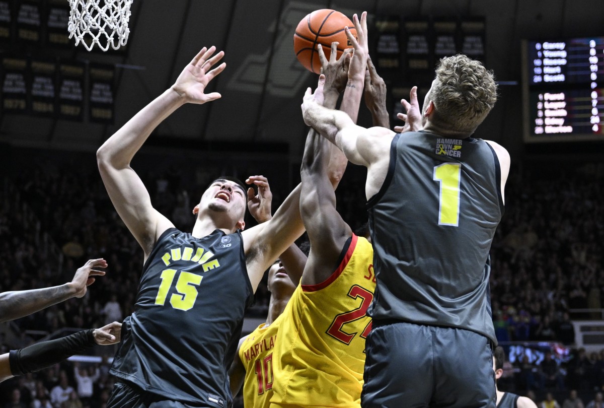 zach edey and caleb furst vs maryland