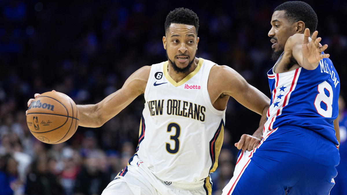 New Orleans Pelicans guard CJ McCollum.