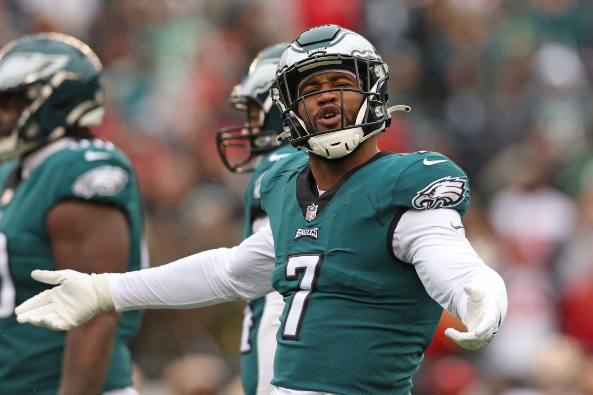Eagles linebacker Haason Reddick had two sacks and a fumble recovery in the NFC championship against the 49ers.