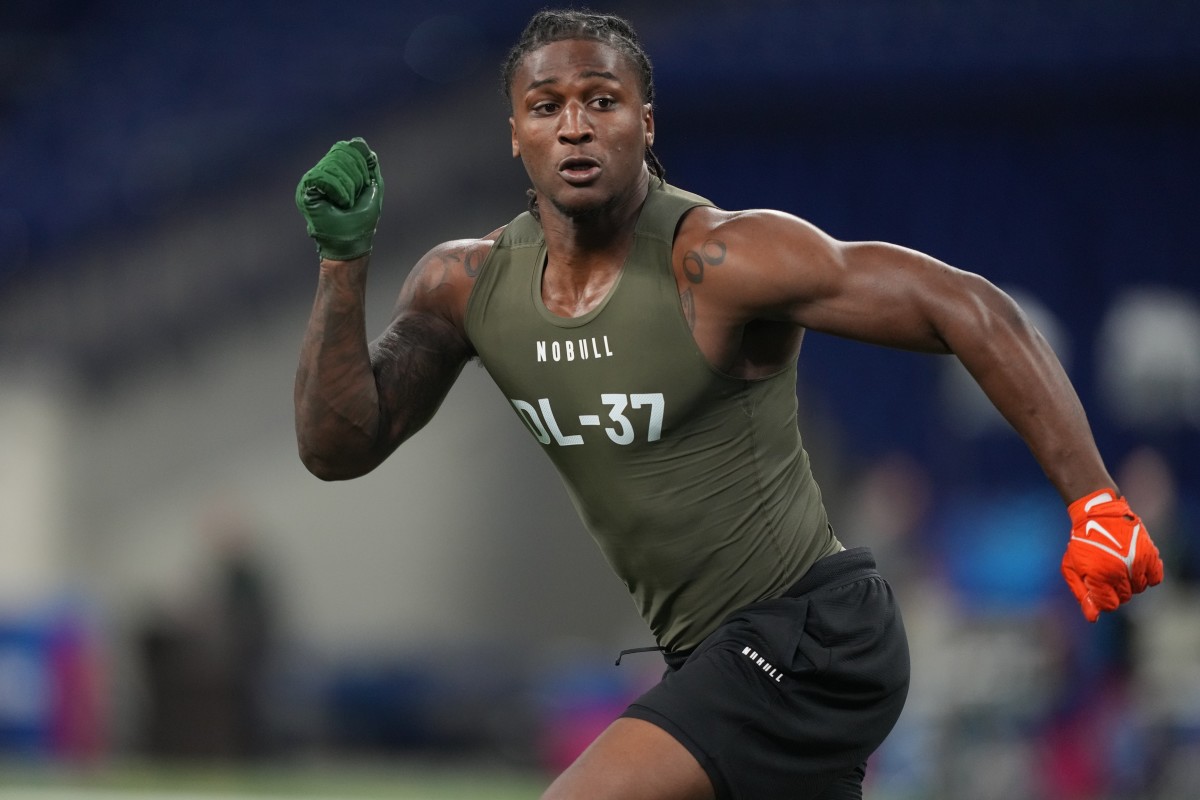 Isaiah Land at the 2023 NFL Scouting Combine