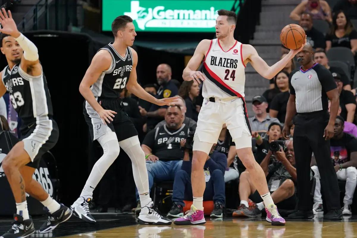 spurs blazers
