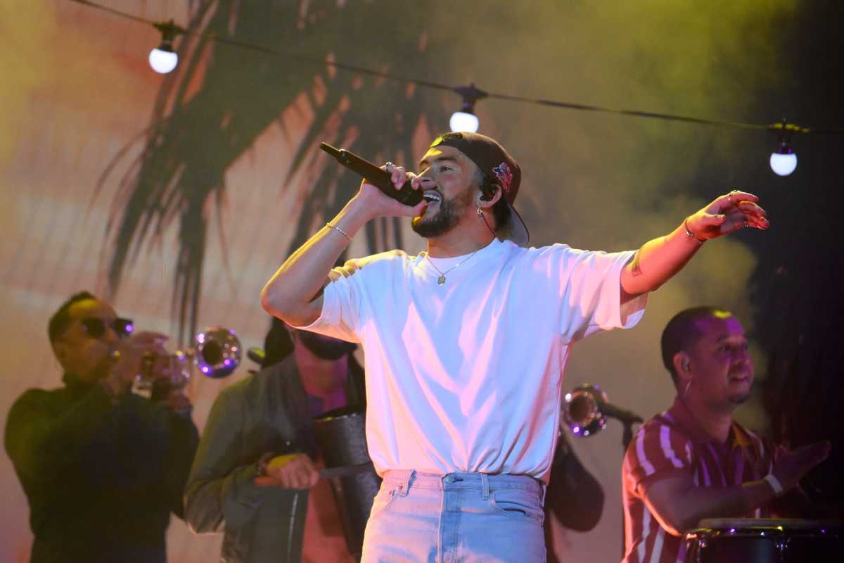 Bad Bunny, who is nominated for album of the year, opens the Grammy show. (2023)