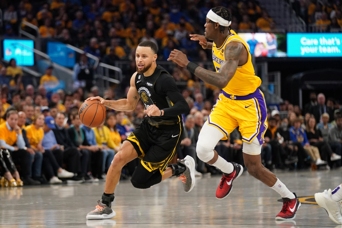 jarred vanderbilt stephen curry warriors