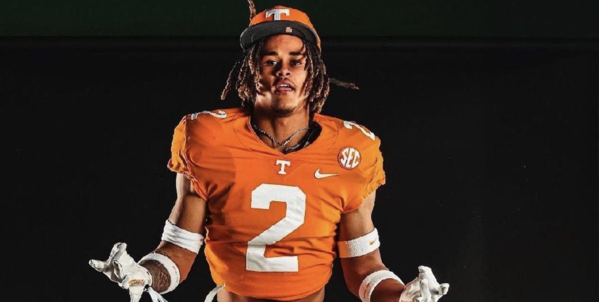 2024 4-star RB Peyton Lewis during his unofficial visit to Tennessee. (Photo courtesy of Peyton Lewis)