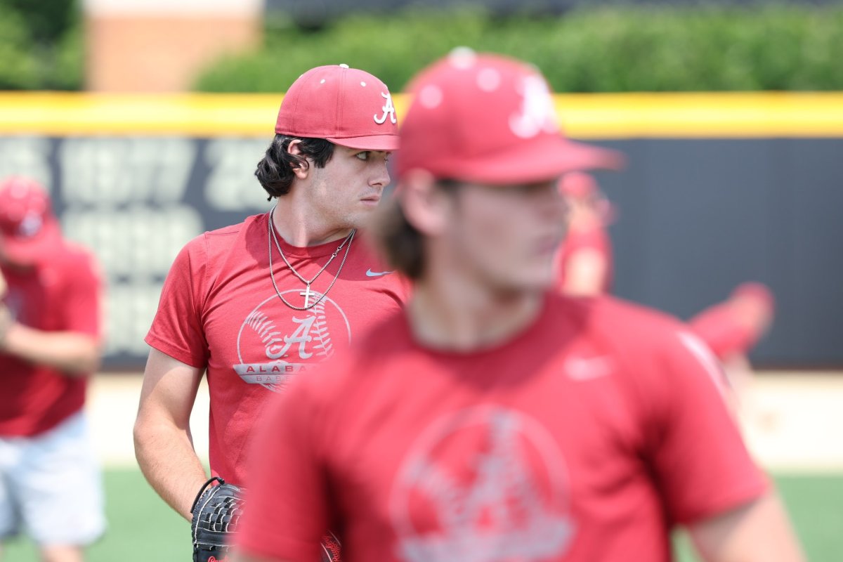 Alabama RHP Luke Holman (35).