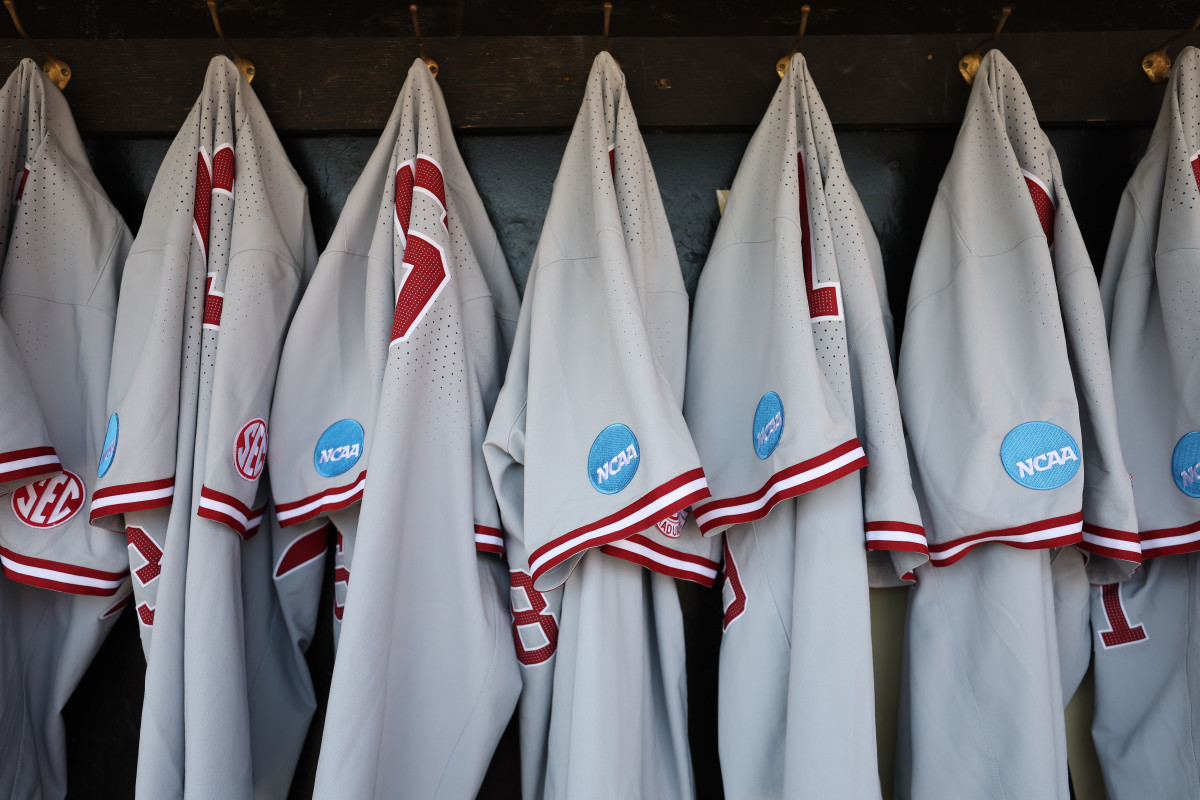 Alabama baseball jerseys with NCAA patch