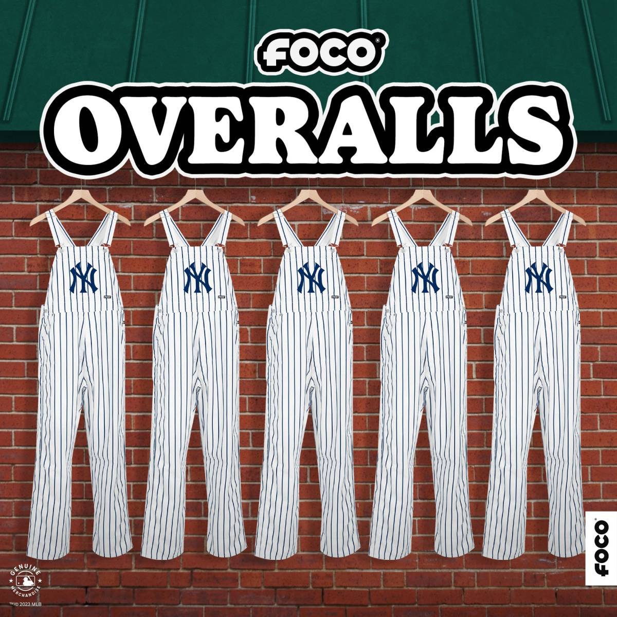 New York Yankees Pinstripe Bib Overalls - $70