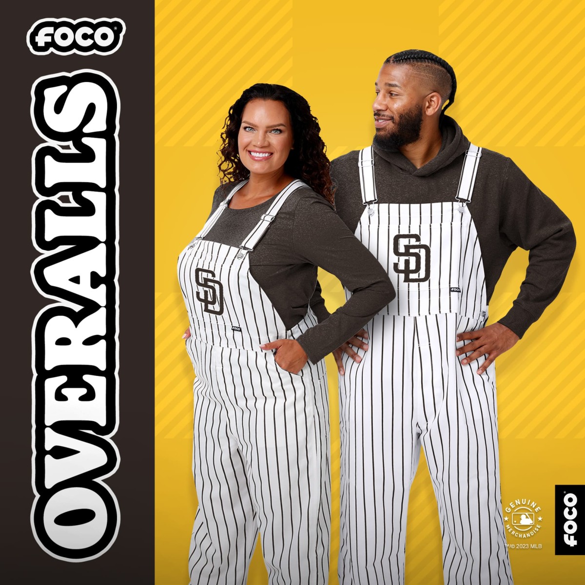 San Diego Padres Pinstripe Bib Overalls - $70
