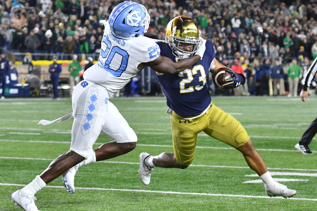 North Carolina Defensive Back Tony Grimes