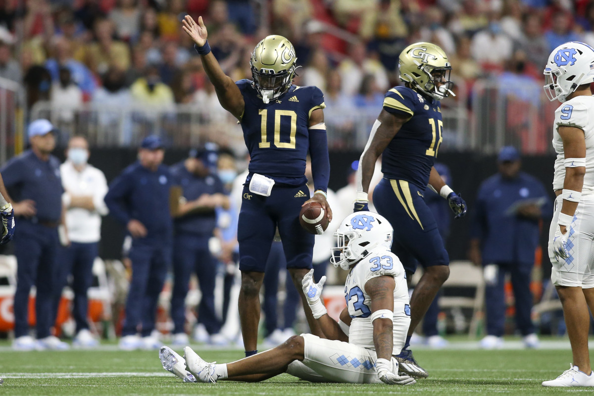 Georgia Tech quarterback Jeff Sims vs North Carolina