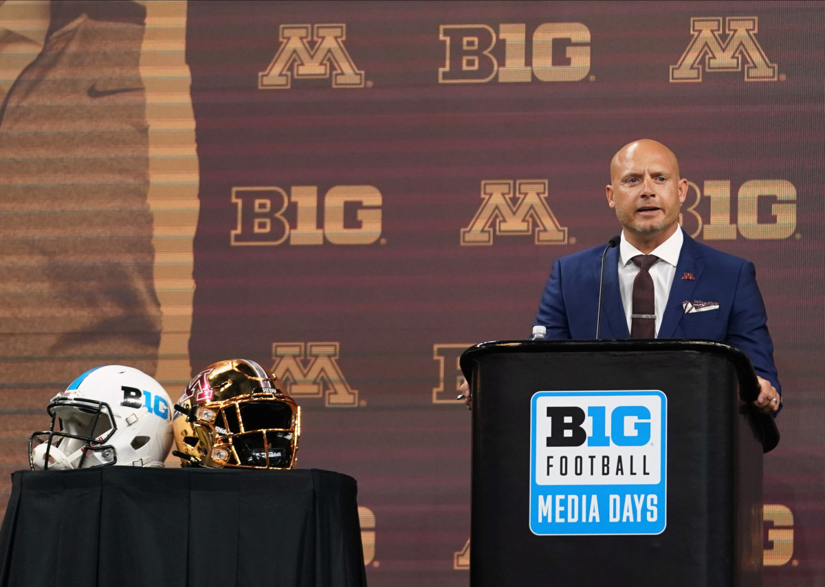 Minnesota head coach P.J. Fleck