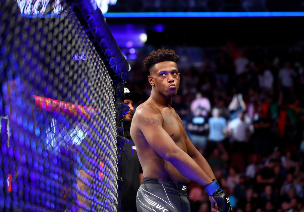 Jamahal Hill during UFC 263 at Gila River Arena.