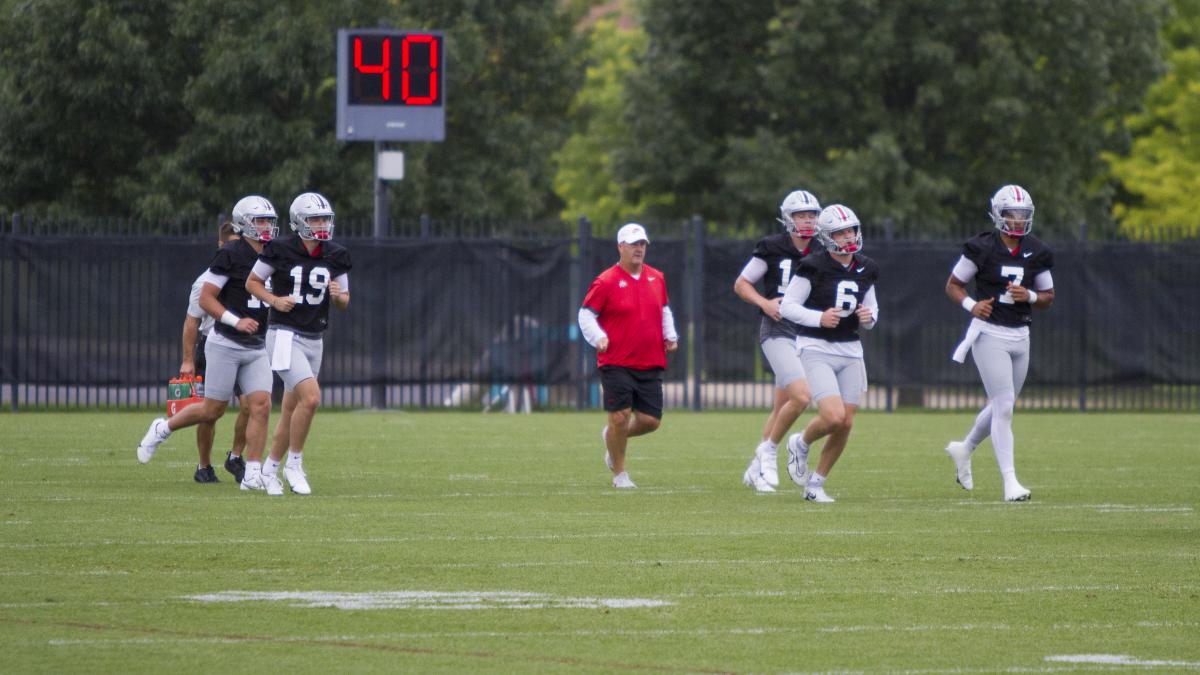 34. Mason Maggs, Chad Ray, Devin Brown, Kyle McCord and C.J. Stroud