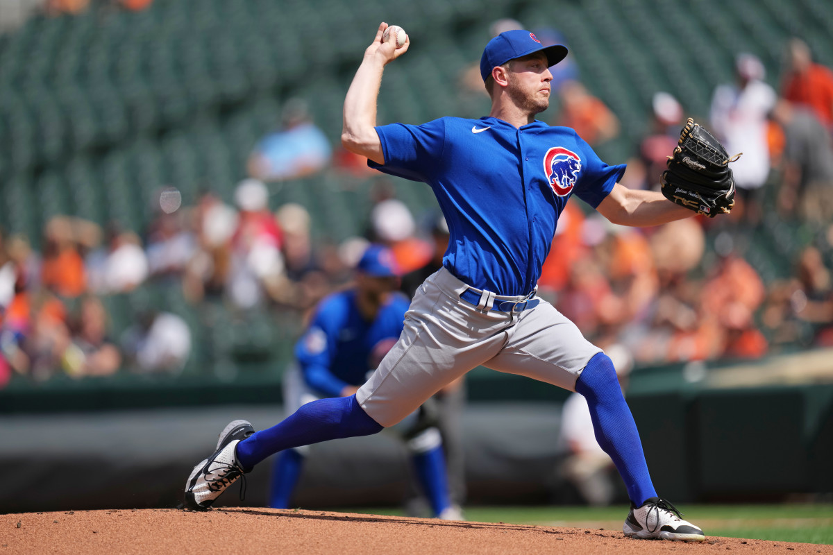 Cubs starter Adrian Simpson pitches against the Orioles on Thursday. 