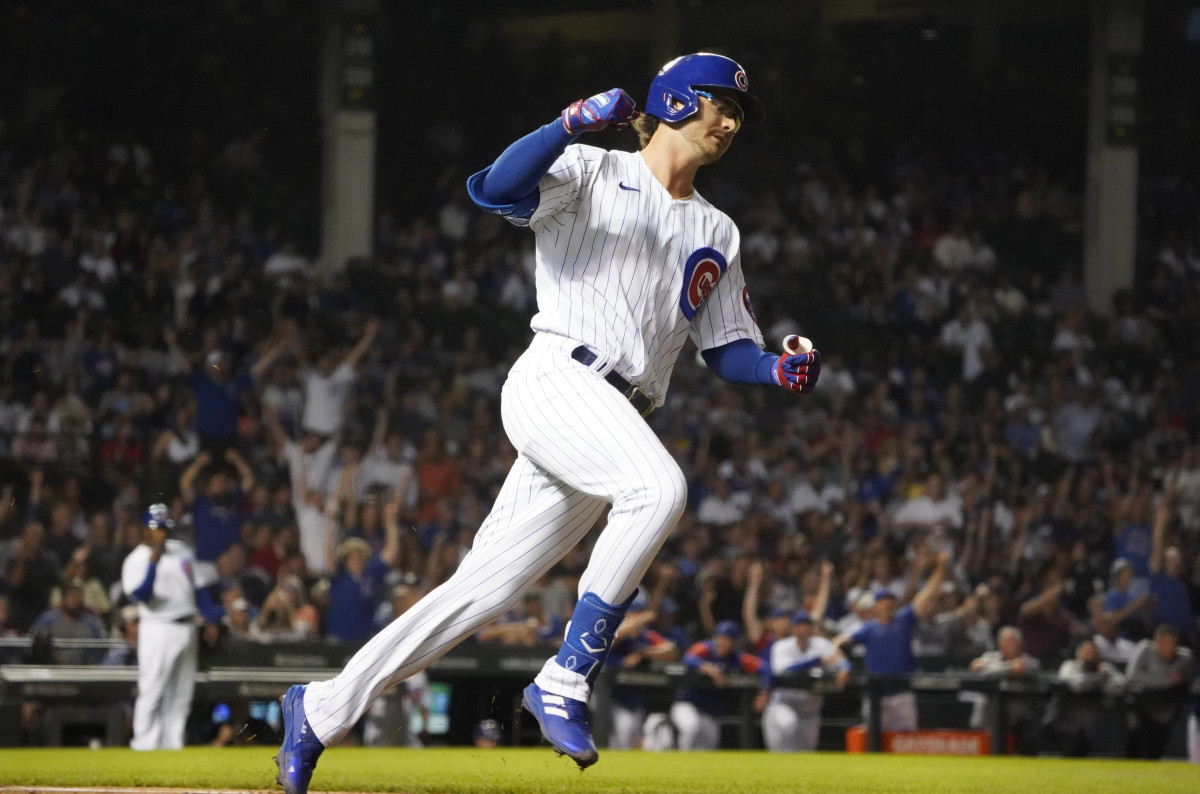 Chicago Cubs infielder Zach McKinstry at Wrigley Field in August. 