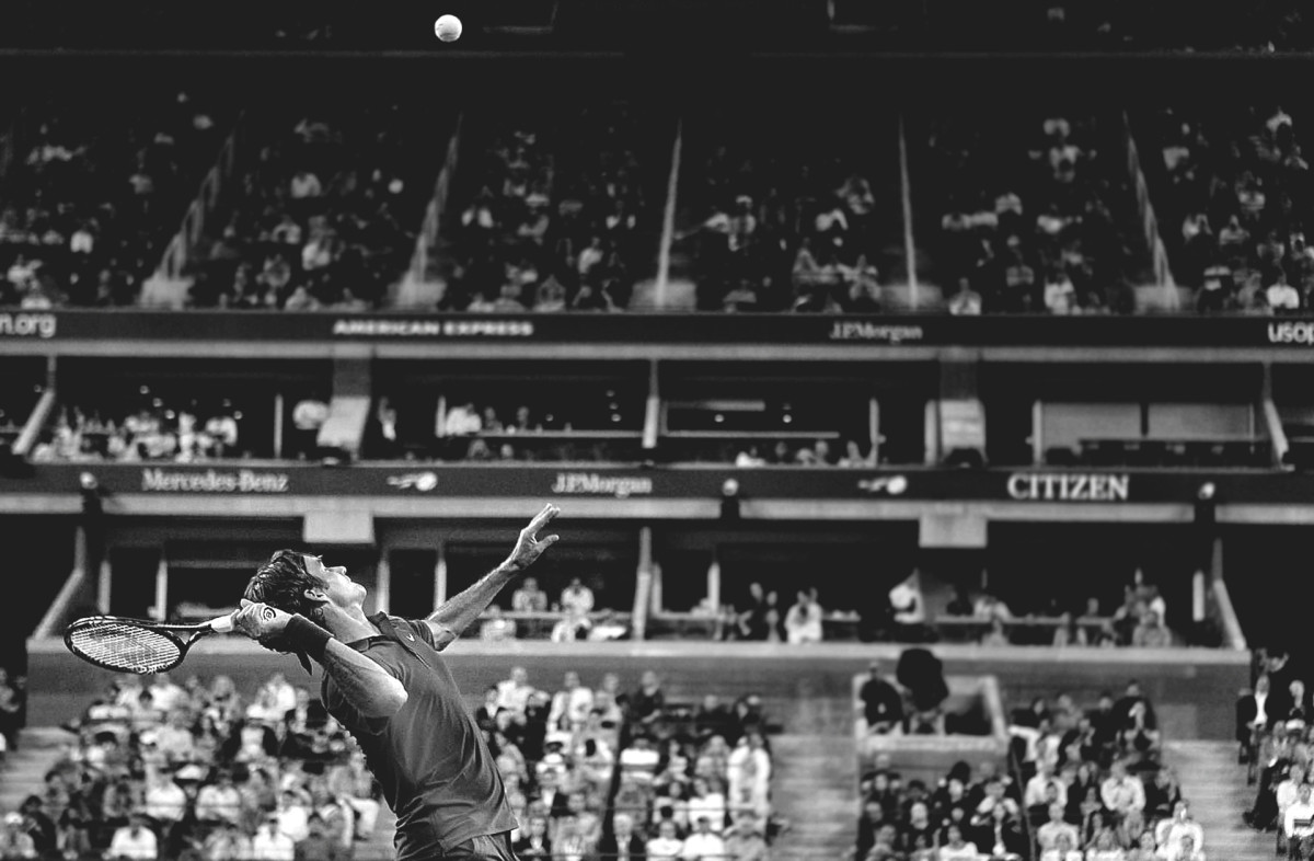 Federer at the 2011 U.S. Open