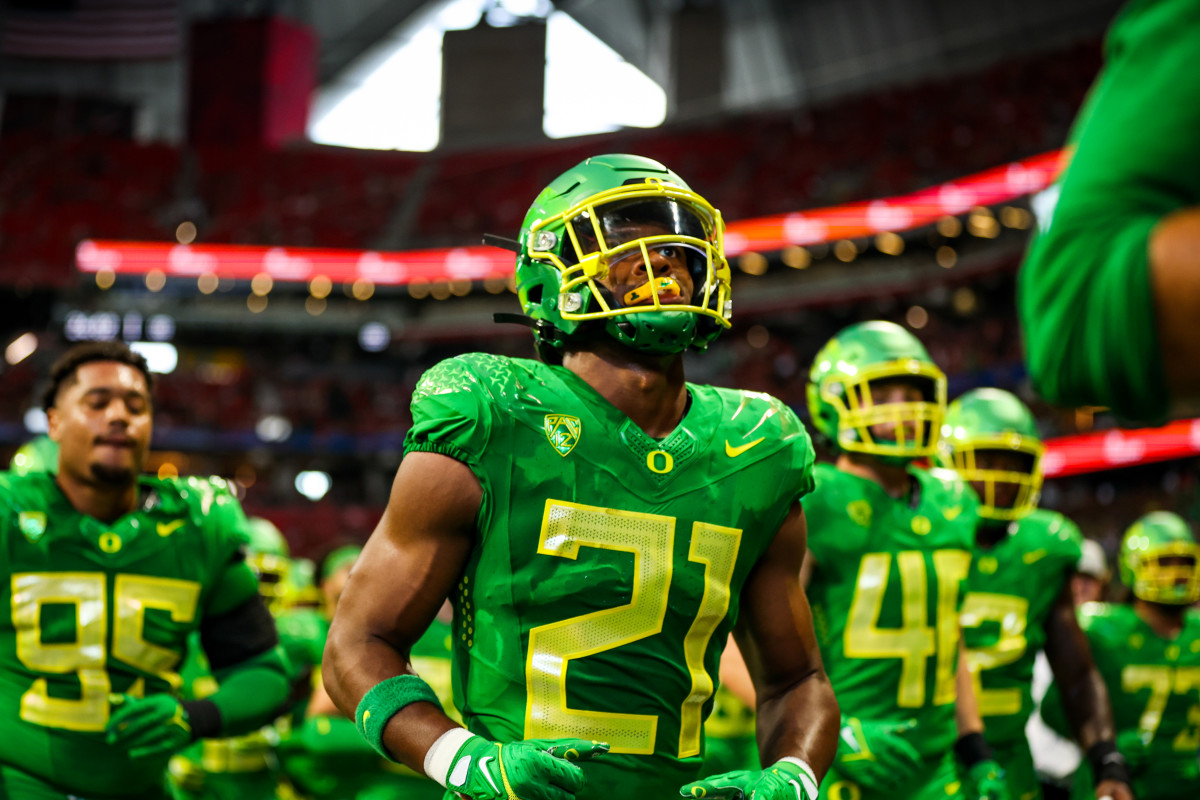 Oregon Ducks running back Byron Cardwell vs. Georgia.