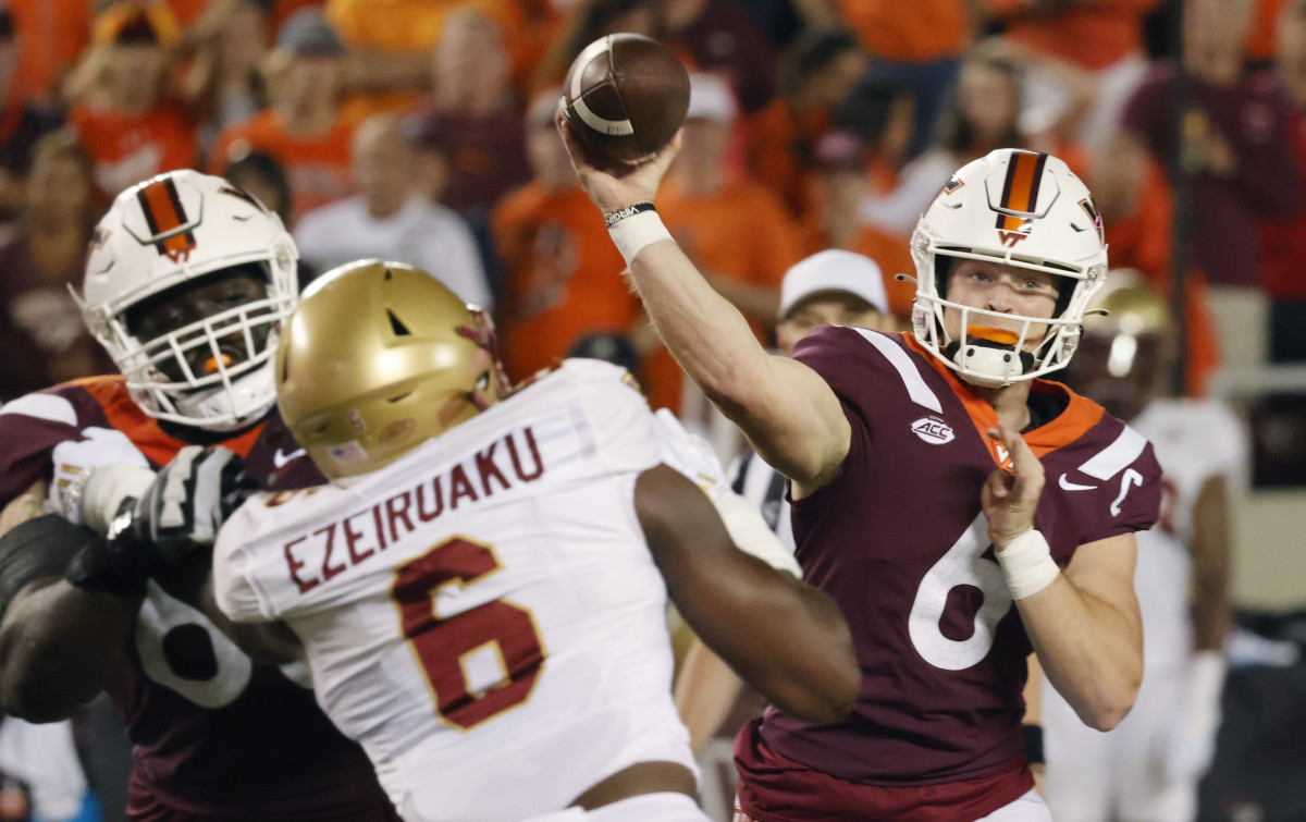 Virginia Tech quarterback Grant Wells