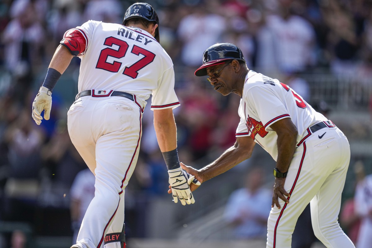 Austin Riley and Ron Washington