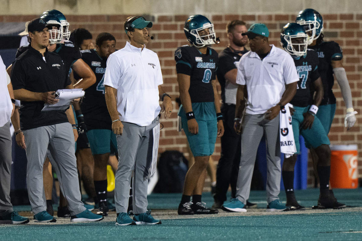 Coastal Carolina head coach Jamey Chadwell