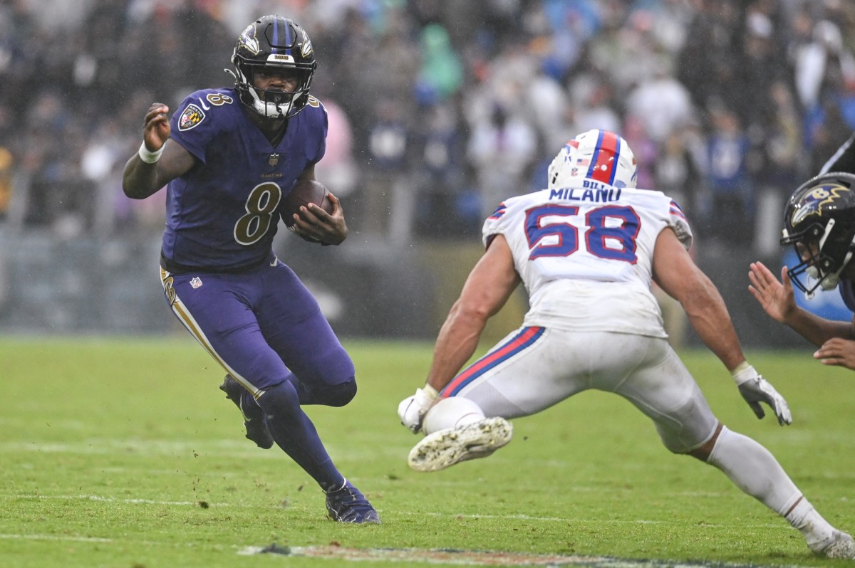 Baltimore Ravens quarterback Lamar Jackson
