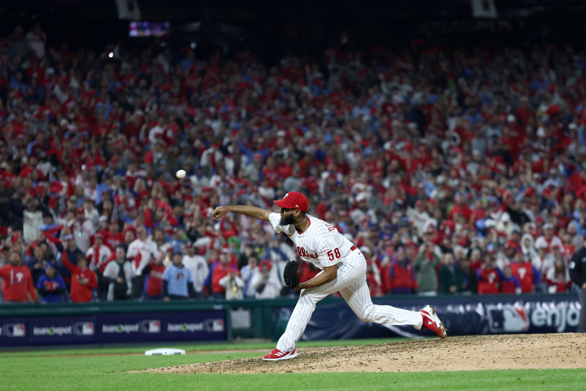 Seranthony Domínguez slammed the door on the San Diego Padres Friday night in NLCS Game 3.