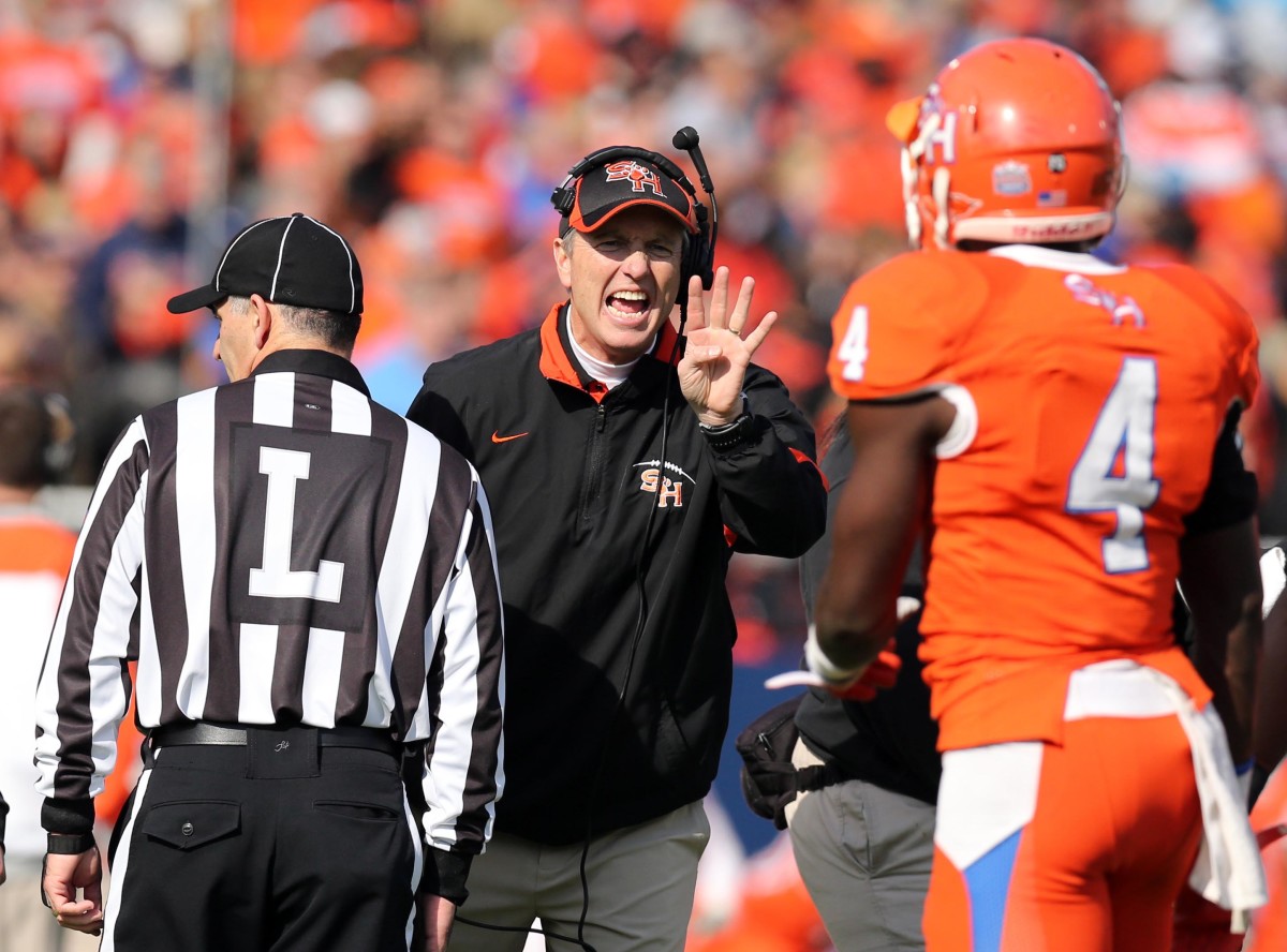 Former Sam Houston State head coach Willie Fritz