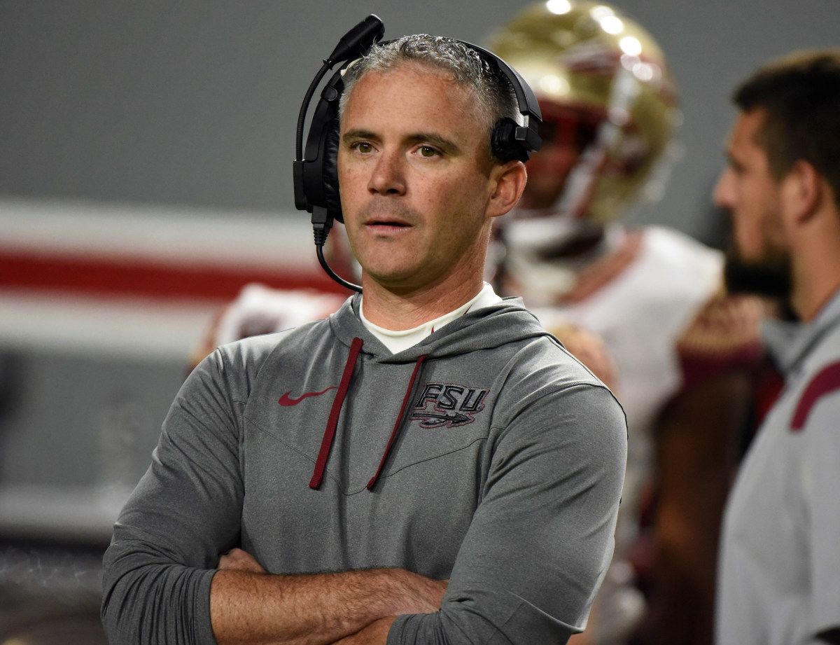 Florida State head coach Mike Norvell