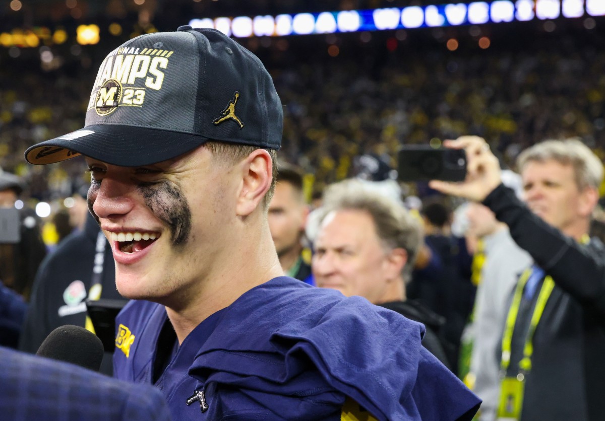 The Las Vegas Raiders have met with National Championship-winning quarterback J.J. McCarthy. 
