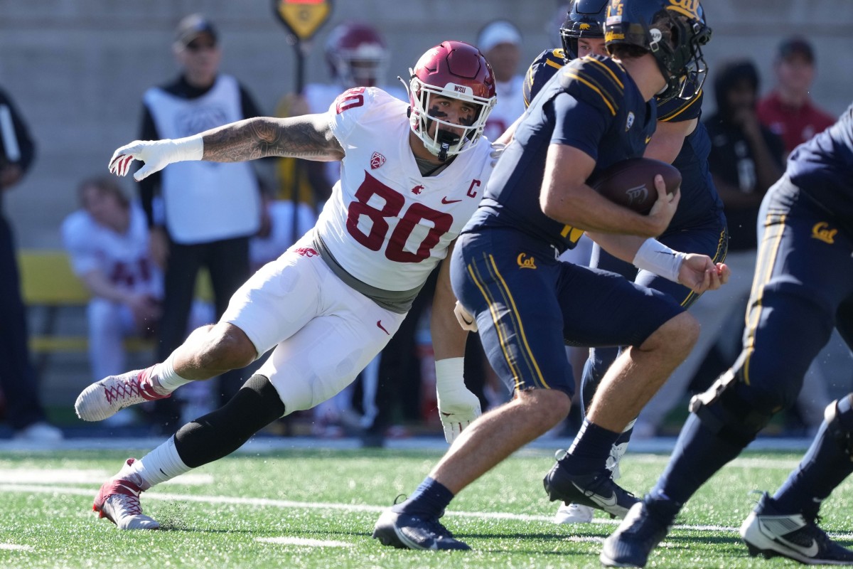 Washington State defensive end Brennan Jackson has a non-stop motor that he could bring to the Las Vegas Raiders.