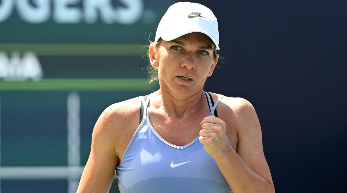 Simona Halep at the National Bank Open.