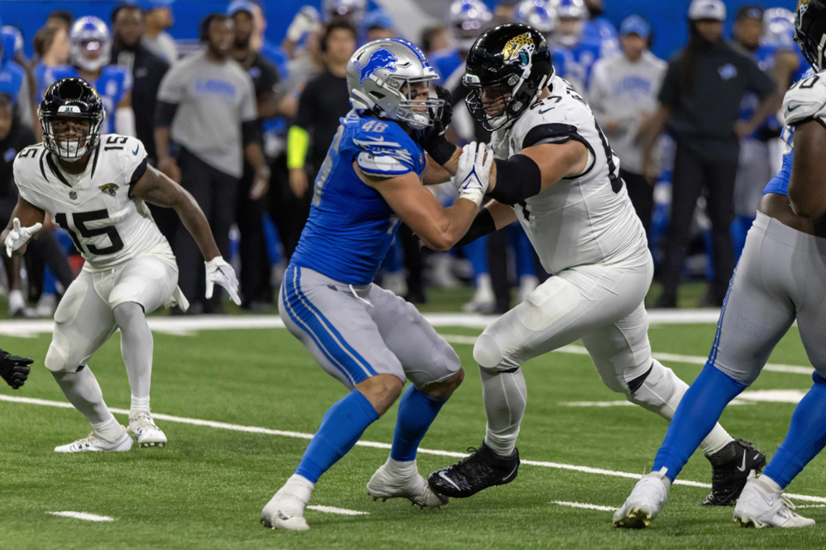 Detroit Lions linebacker Jack Campbell