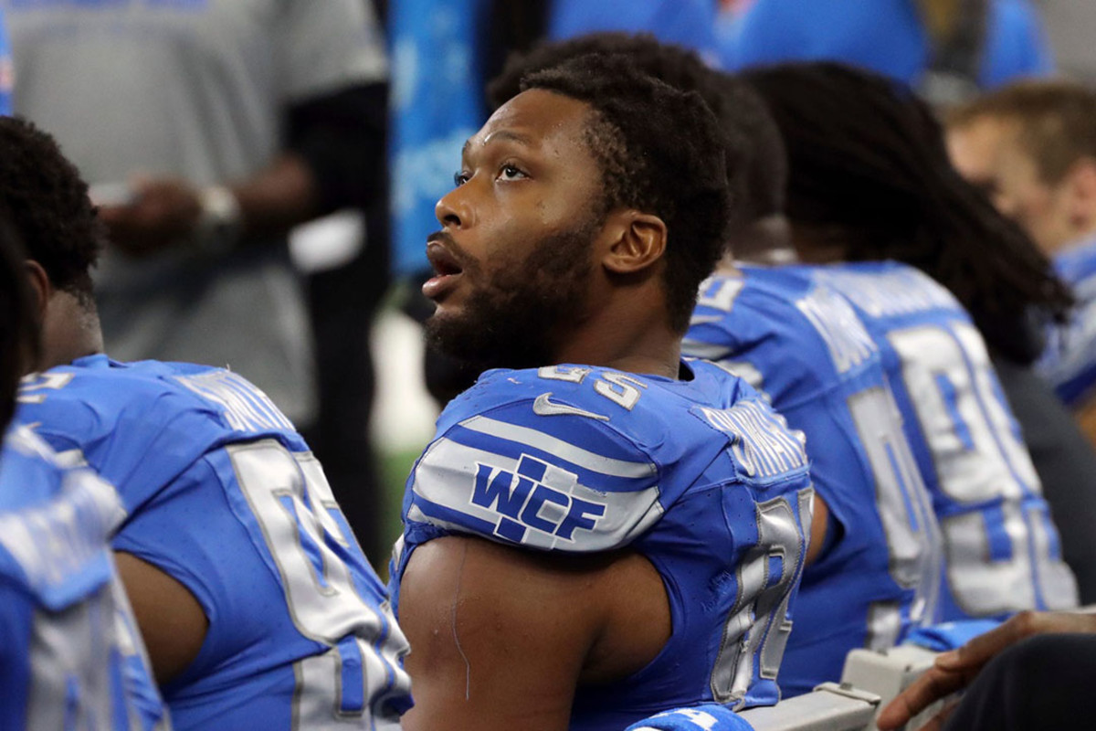 Detroit Lions defensive lineman Romeo Okwara