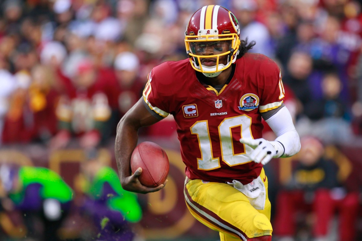 While playing for the Washington Commanders franchise, Robert Griffin III won the 2012 Offensive Rookie of the Year Award. (USA Today)