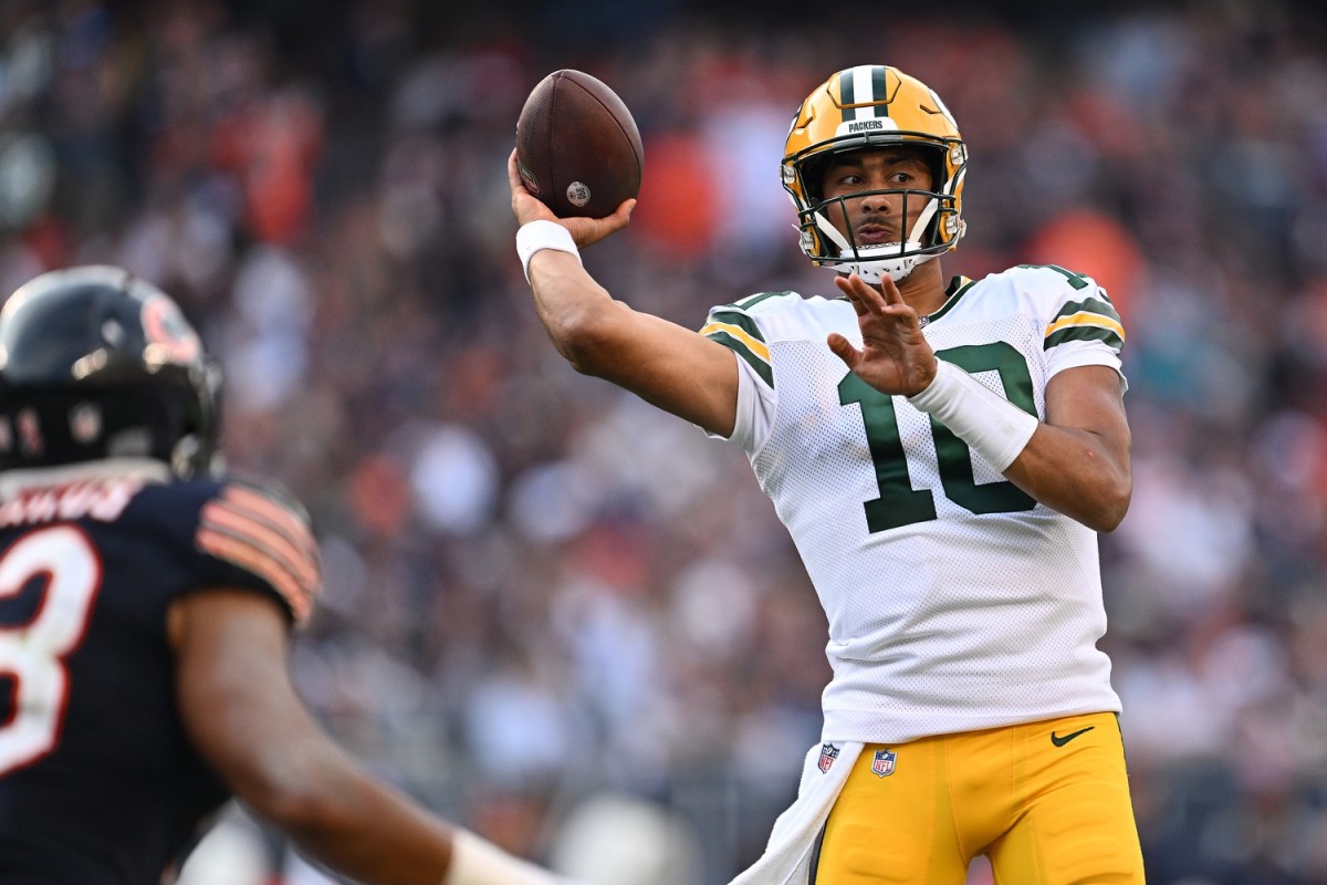 Packers quarterback Jordan Love led Green Bay over the Bears in Week 1 at Soldier Field in Chicago.