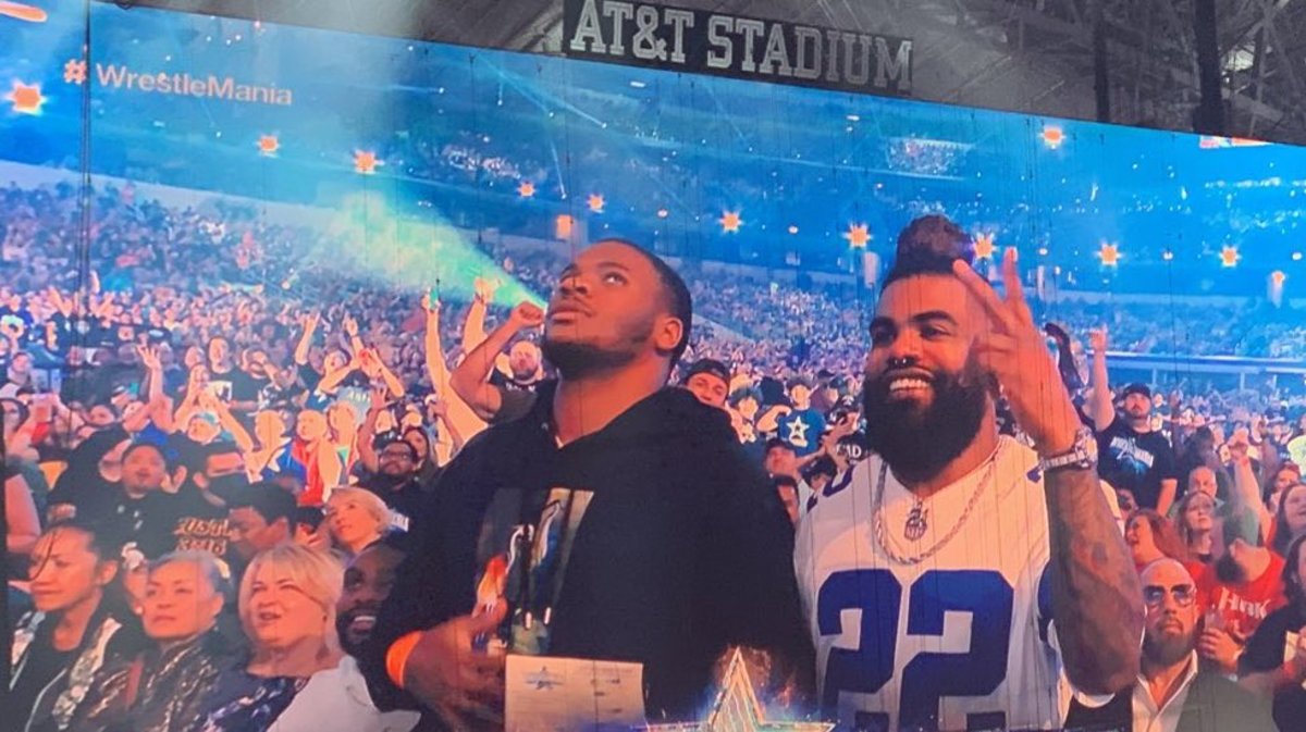 Micah Parsons and Ezekiel Elliott as Cowboys teammates