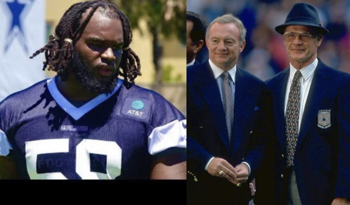 Cowboys Mazi Smith, Jerry Jones & Tom Landry