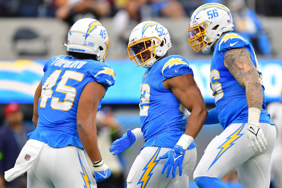 Aidan O'Connell Tuli Tuipulotu Morgan Fox chargers