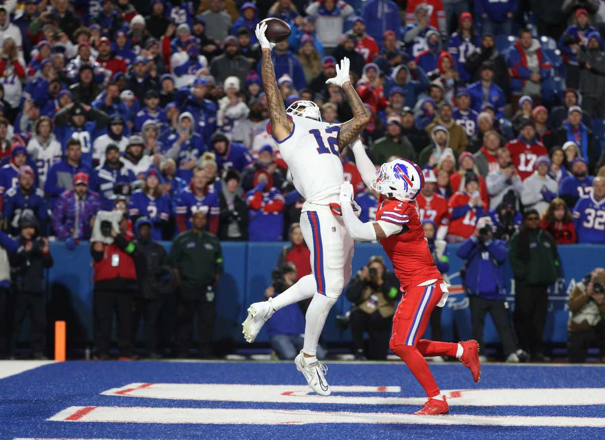 Taron Johnson covering Darren Waller on the final play of the game. 