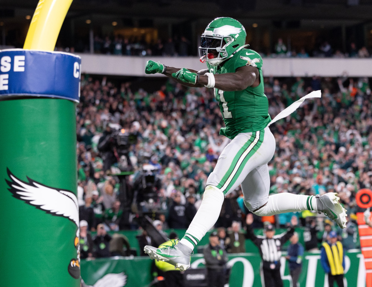 Philadelphia Eagles receiver A.J. Brown has had a monster season. 