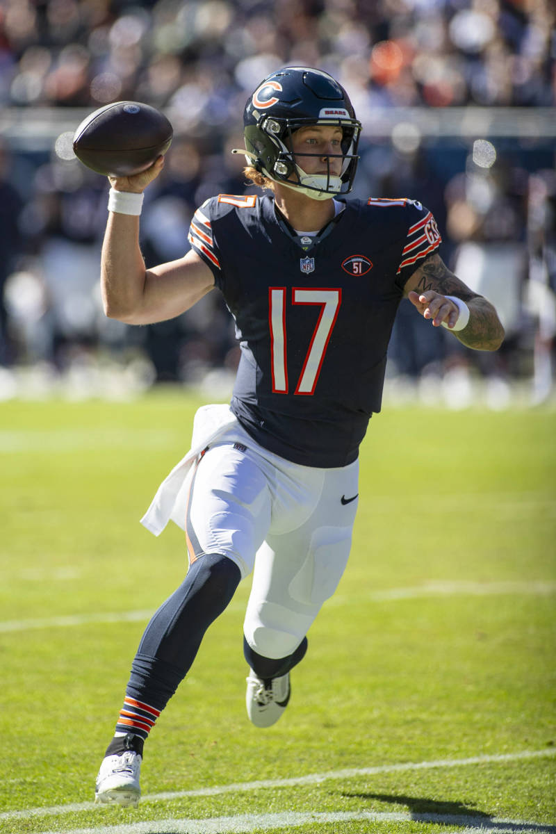 Tyson Bagent le dio a los Chicago Bears su segundo triunfo de la temporada y el primero en el Soldier Field